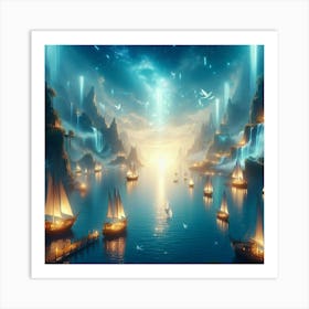 Fantasy Seascape Art Print