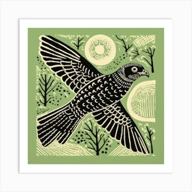 Owl In Flight 1 Art Print