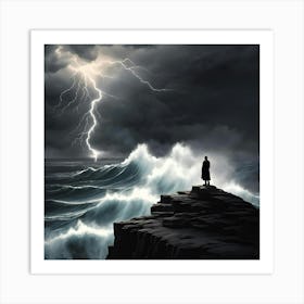 Lightning In The Sky Art Print