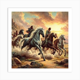 Horses Of The Savannah Art Print