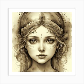 Ethereal Girl Art Print