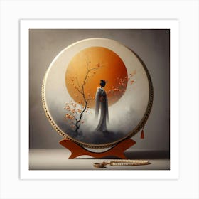 Geisha Creative Illustration Artwork 37 Art Print