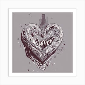 Love In The City Art Print