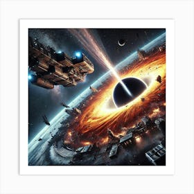 Black Hole Artillery Platform Siege Art Print