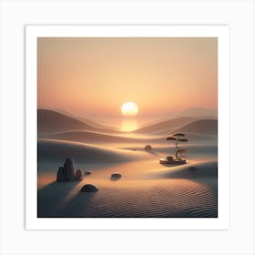 Desert Landscape Art Print