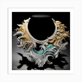 Necklace With Waves Art Print