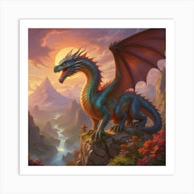 Dragon In The Sky 15 Art Print