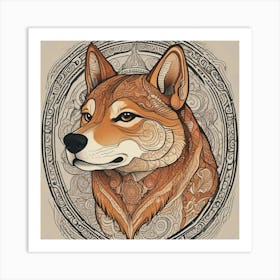 Shiba Inu 67 Art Print