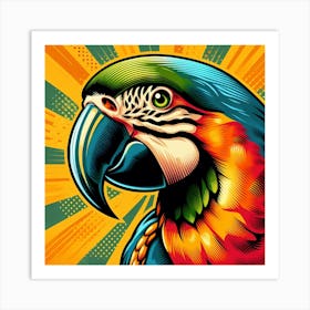 Pop Parrot 9 Art Print