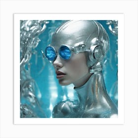 Futuristic Woman 107 Art Print