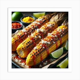 Sovereign Flame Grilled Corn Elote Art Print