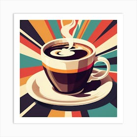 Coffee Cup With Saucer 1 Art Print