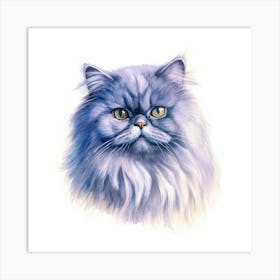 Blue Persian Cat Portrait 1 Art Print