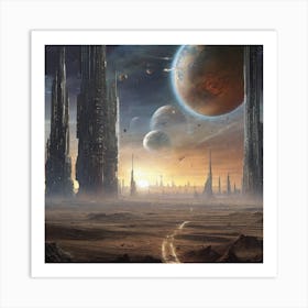 Space City 6 Art Print