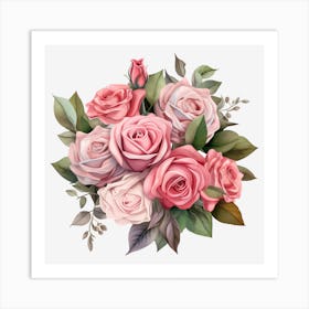 Bouquet Of Roses 23 Art Print