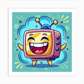 Happy Tv Cartoon Character Art Print