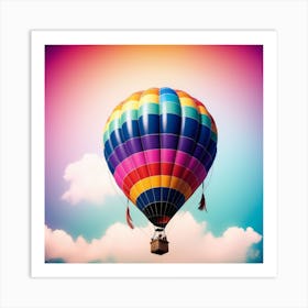 Hot Air Balloon In The Sky Art Print