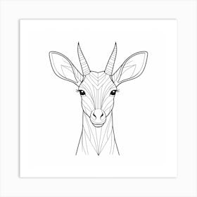 Antelope Head Art Print