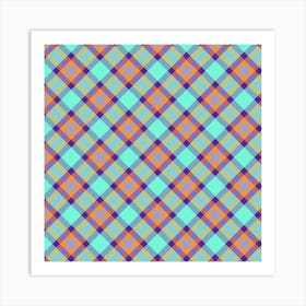 Plaid Fabric 190 Art Print