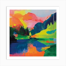 Colourful Abstract Berchtesgaden National Park Germany 6 Art Print