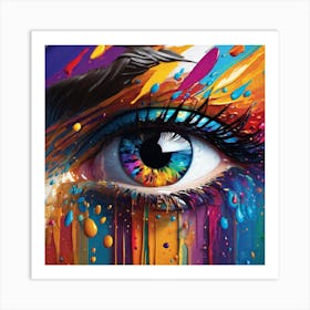 Eye Painting 2 Art Print