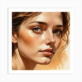 Portrait Of A Woman 70 Art Print