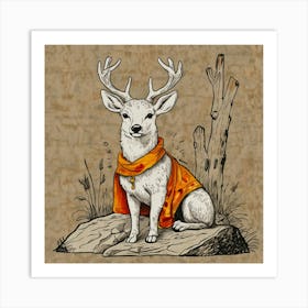 Deer! 40 Art Print