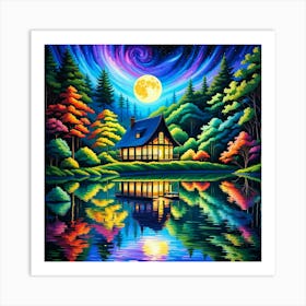 Cabin In The Woods 3 Art Print