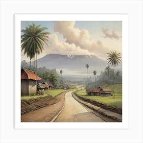 Road In Java Art Print 3 Art Print