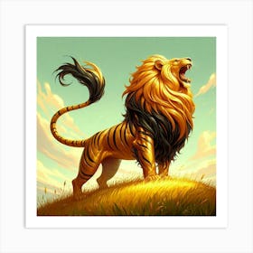 Lion Art 3 Art Print