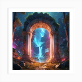 Gate Of The Forest Art Print