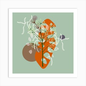 Flowers Plants Tropical Design Art Print