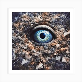 Eye Of The Garbage World Art Print