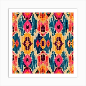 Ikat Pattern Art Print