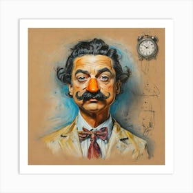 Man With A Moustache Art Print