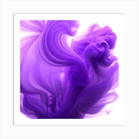 Purple Liquid Art Print