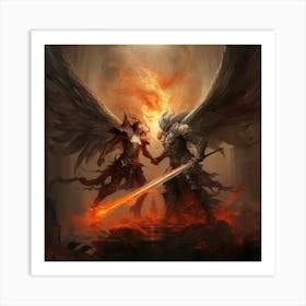 Angels And Demons Art Print