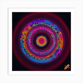 Psychedelic Circle Art Print