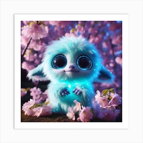 Cute Furry Creature Art Print