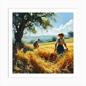 'The Wheat Field' Art Print