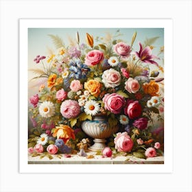 Vase with Flowers 5 Art Print