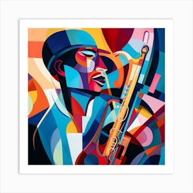 Saxophone Player 30 Art Print