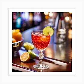 Cocktail In A Glass Art Print