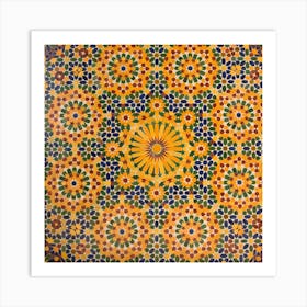 Moroccan Tile Pattern zalij Póster