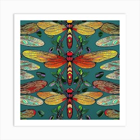 Dragonflies Art Print