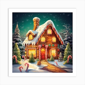 Gingerbread House 9 Art Print