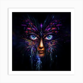 Woman'S Face 1 Art Print