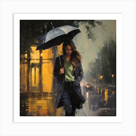 Rainy Night Art Print