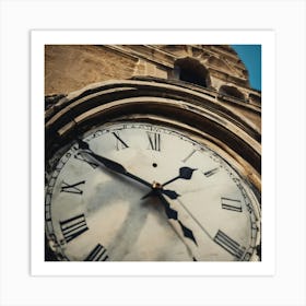 Clock Stock Videos & Royalty-Free Footage Art Print