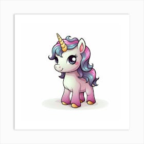 Cute Unicorn 491 Art Print